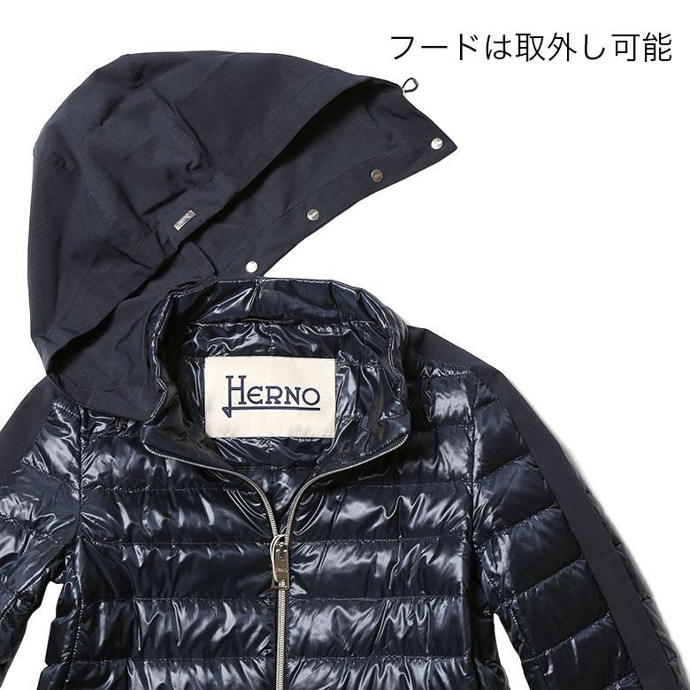 HERNO ヘルノ ダウンコート ライトダウン レディース ミドル丈 HERNO ヘルノ ダウンコート ライトダウン レディース ミドル丈