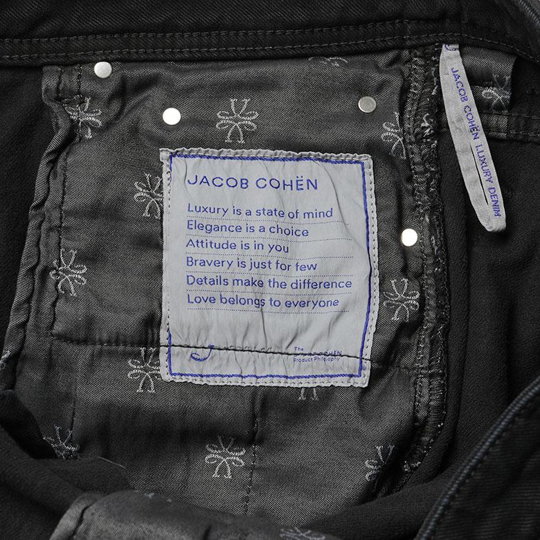 JACOB COHEN ヤコブコーエン ブラックデニム コットンツイル JACOB COHEN ヤコブコーエン ブラックデニム コットンツイル