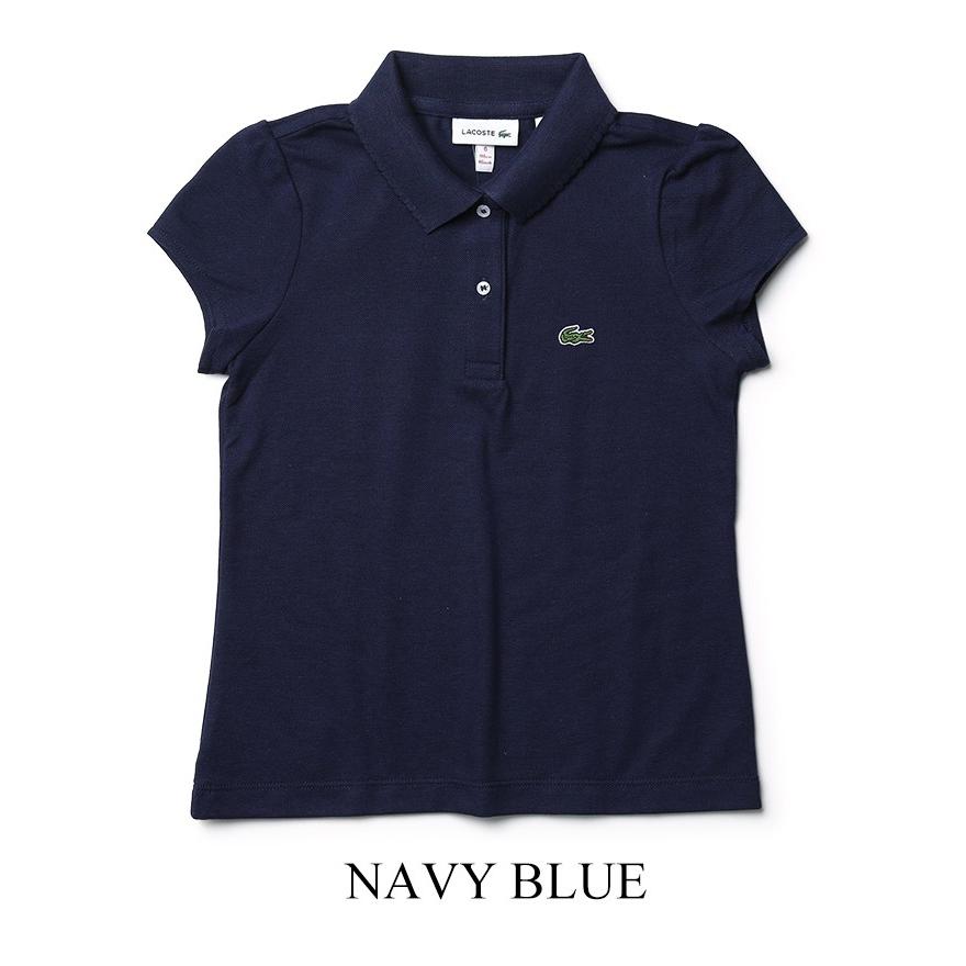 LACOSTE（ラコステ） ポロシャツ キッズ ガールズ 半袖 鹿の子