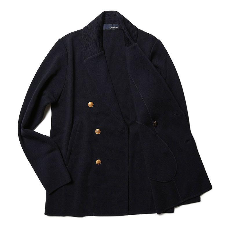 LARDINI ラルディーニ ニットジャケット ダブル 金ボタン LARDINI ラルディーニ ニットジャケット ダブル 金ボタン