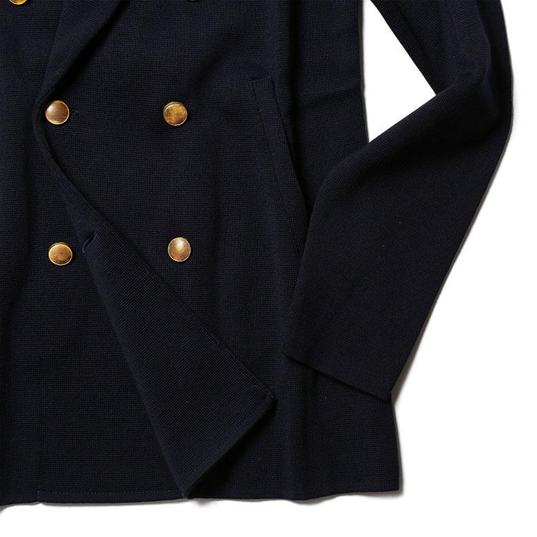 LARDINI ラルディーニ ニットジャケット ダブル 金ボタン LARDINI ラルディーニ ニットジャケット ダブル 金ボタン