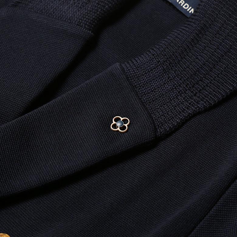 LARDINI ラルディーニ ニットジャケット ダブル 金ボタン LARDINI ラルディーニ ニットジャケット ダブル 金ボタン