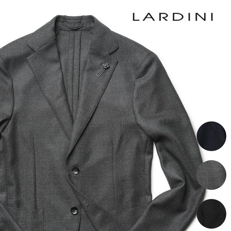 LARDINI ラルディーニ アンコンジャケット ウール ホップサック LARDINI ラルディーニ アンコンジャケット ウール ホップサック