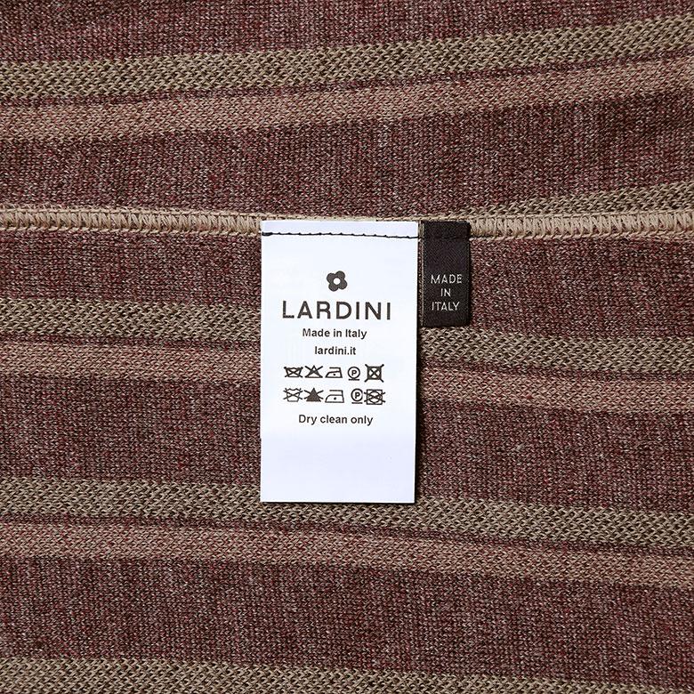 ラルディーニ ニットジャケット ストライプ シングル LARDINI :lardini 
