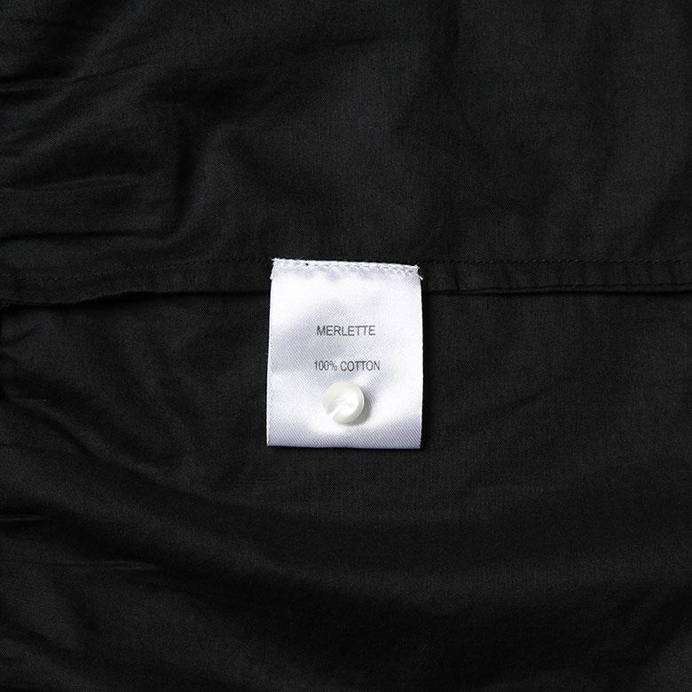 Merlette ブラック 半袖ワンピース merlette 「merlette」 半袖ワンピース - ブラック レディース