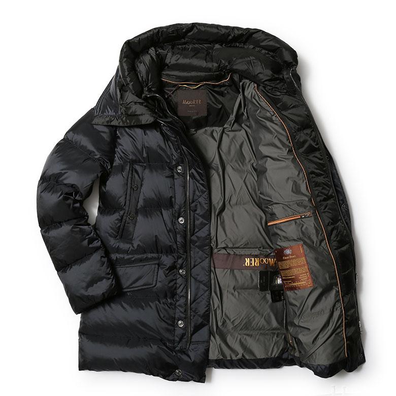 【早い者勝ち】MOORER ダークブラウン カシミヤ混ダウンコート MOORER（ムーレー） ダウン メンズ ダウンコート グリマ GRIMA-SH
