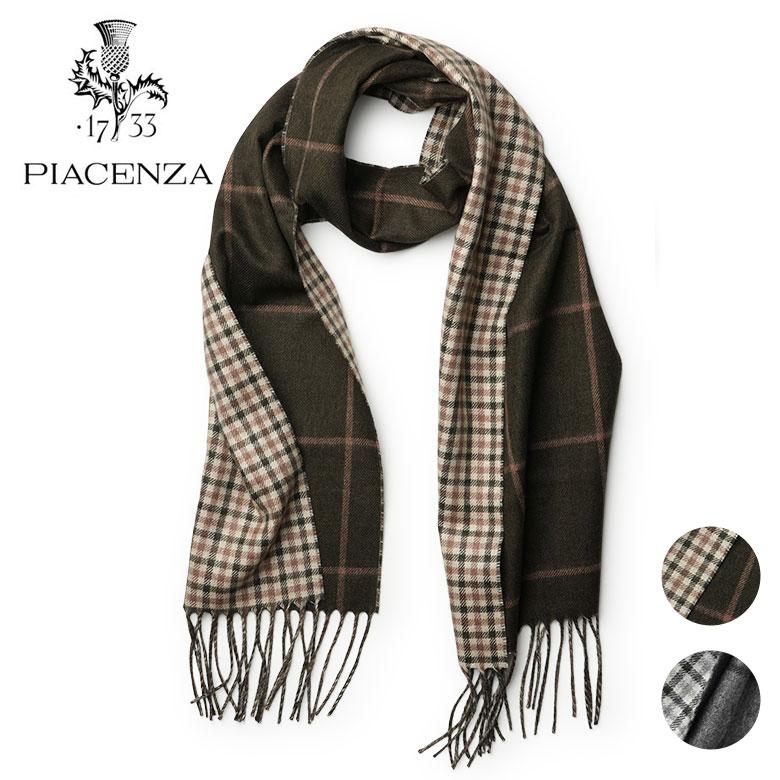 PIACENZA（ピアチェンツァ） ストール チェック マフラー グレン