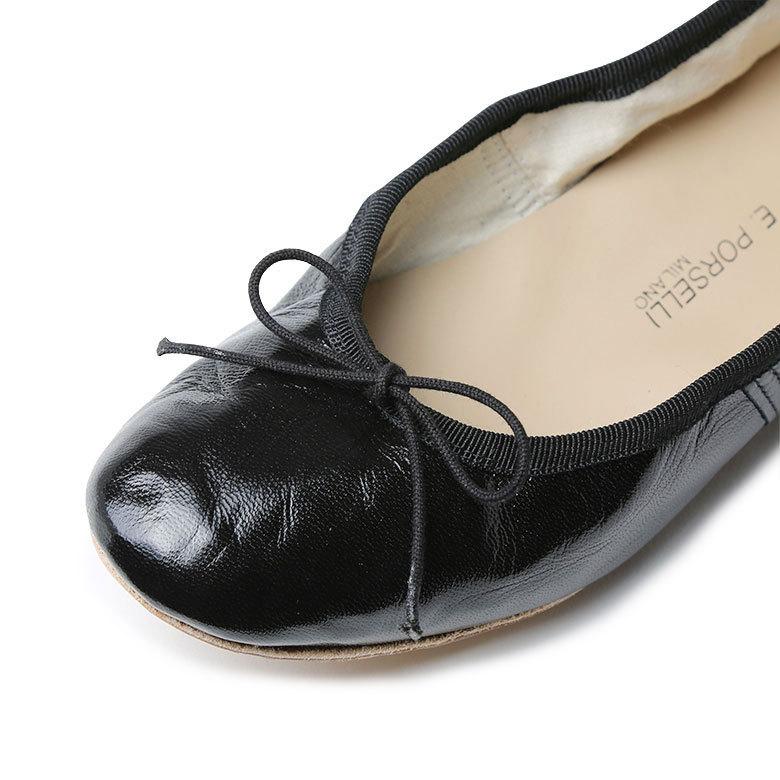 E.PORSELLI ポルセリ バレエシューズ ナッパレザー フラット E.PORSELLI ポルセリ バレエシューズ ナッパレザー フラット