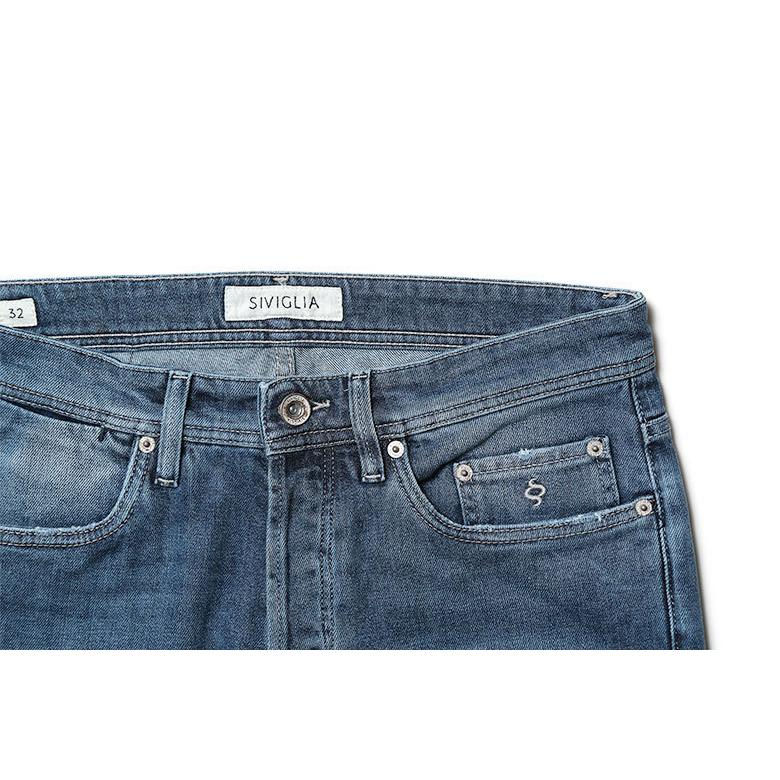 SIVIGLIA シビリア◆32◆ネイビー ガーメントダイ デニム パンツ SIVIGLIA シビリア◇32◇ネイビー ガーメントダイ デニム パンツ
