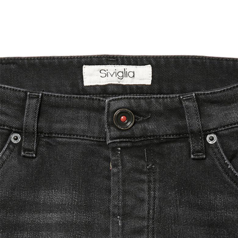 SIVIGLIA シヴィリア ブラックデニム ストレッチ テーパード SIVIGLIA シヴィリア ブラックデニム ストレッチ テーパード