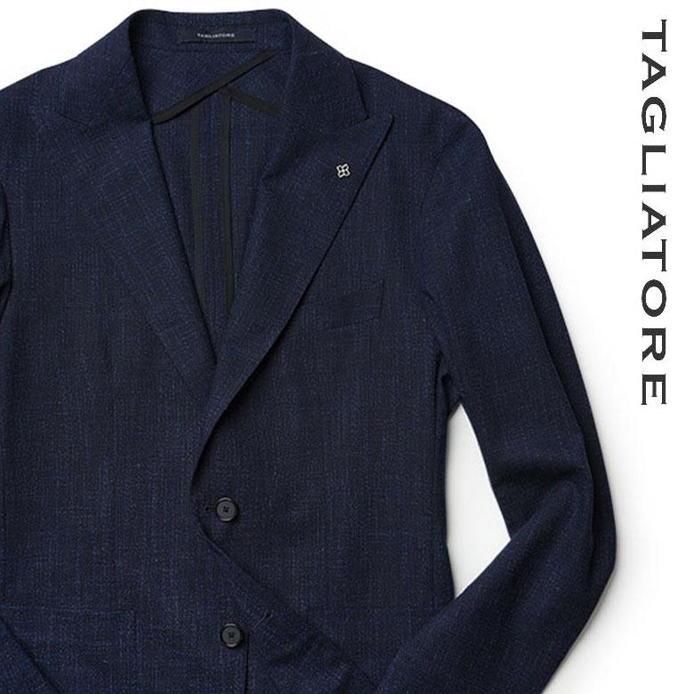 TAGLIATORE タリアトーレ ジャケット ピークドラペル コットン TAGLIATORE タリアトーレ ジャケット ピークドラペル コットン