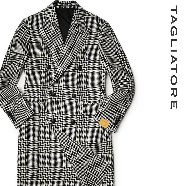 TAGLIATORE タリアトーレ ダブルコート グレンチェック 千鳥格子 TAGLIATORE タリアトーレ ダブルコート グレンチェック 千鳥格子