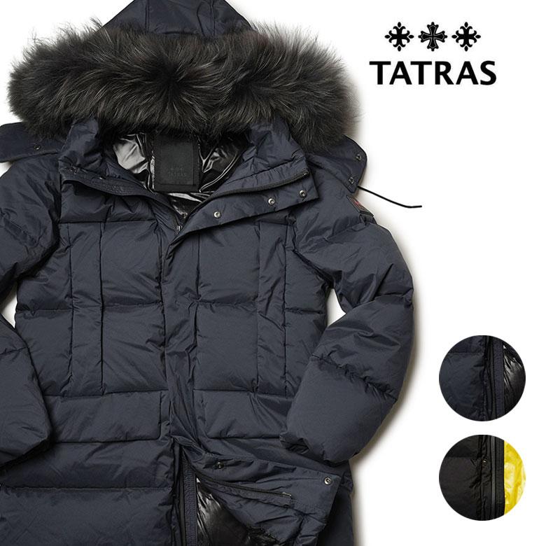 TATRAS ダウンジャケット 黒 フード付き ファー付き