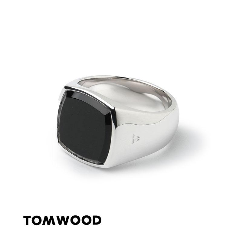 TOM WOOD トムウッドリングシルバー サイズ不確定　指輪　ブラックストーン TOM WOOD（トムウッド） ストーンリング シルバー ブラックオニキス