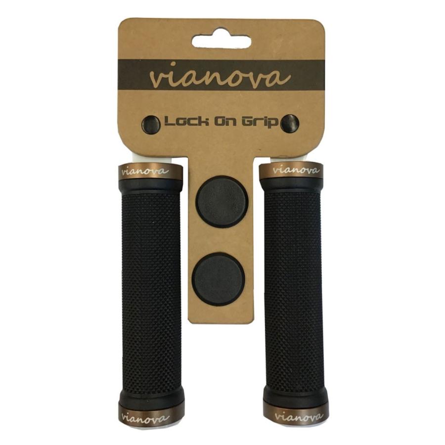 自転車 グリップ ロックオングリップ(ノーマル) ロング/ロング vianova