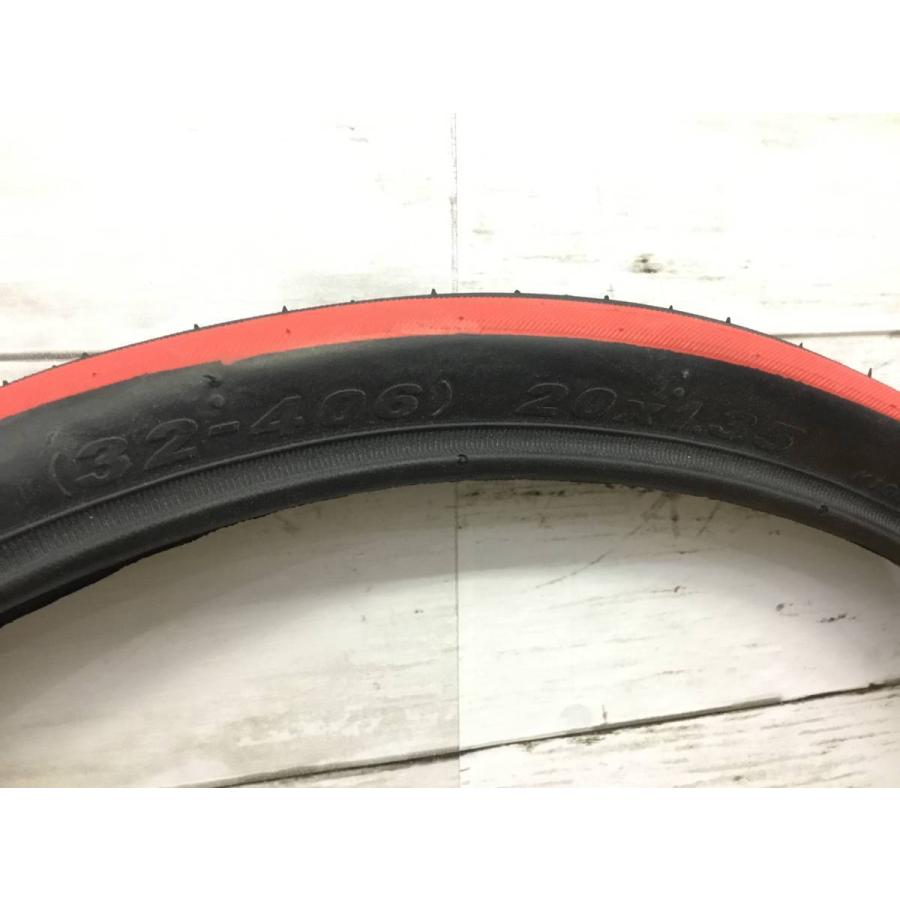 自転車 タイヤ カラータイヤ レッド 1 35 Kenda 小径車 ミニベロ 折り畳み車 Taye Bkrd Vianovaヤフー店 通販 Yahoo ショッピング