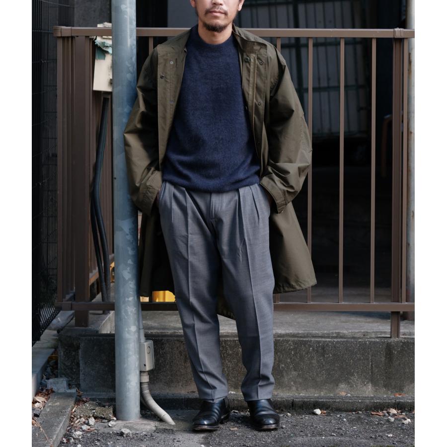 【RENCONTRANT｜レンコントラント】FOX WOOL CREW NECK　フォックスウールクルーネック　ブラック　グレー　ネイビー　トップス　長袖【10058】 |  | 11