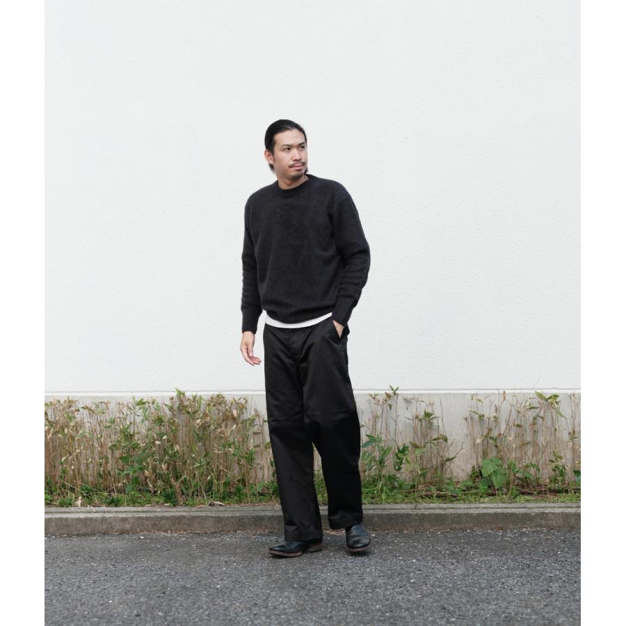 【RENCONTRANT｜レンコントラント】FOX WOOL CREW NECK　フォックスウールクルーネック　ブラック　グレー　ネイビー　トップス　長袖【10058】 |  | 12