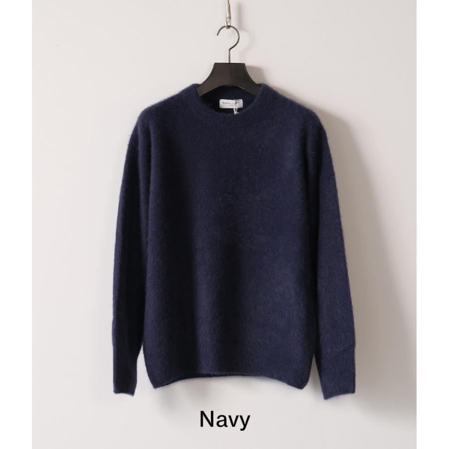 【RENCONTRANT｜レンコントラント】FOX WOOL CREW NECK　フォックスウールクルーネック　ブラック　グレー　ネイビー　トップス　長袖【10058】 |  | 16
