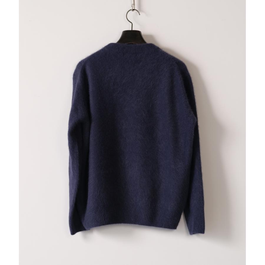 【RENCONTRANT｜レンコントラント】FOX WOOL CREW NECK　フォックスウールクルーネック　ブラック　グレー　ネイビー　トップス　長袖【10058】 |  | 17