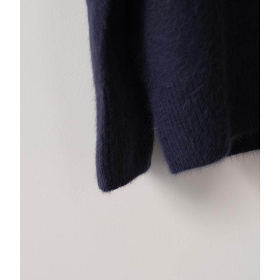 【RENCONTRANT｜レンコントラント】FOX WOOL CREW NECK　フォックスウールクルーネック　ブラック　グレー　ネイビー　トップス　長袖【10058】 |  | 19
