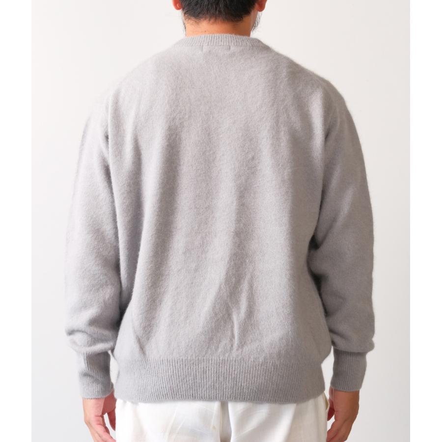 【RENCONTRANT｜レンコントラント】FOX WOOL CREW NECK　フォックスウールクルーネック　ブラック　グレー　ネイビー　トップス　長袖【10058】 |  | 03