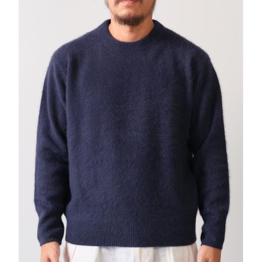 【RENCONTRANT｜レンコントラント】FOX WOOL CREW NECK　フォックスウールクルーネック　ブラック　グレー　ネイビー　トップス　長袖【10058】 |  | 06