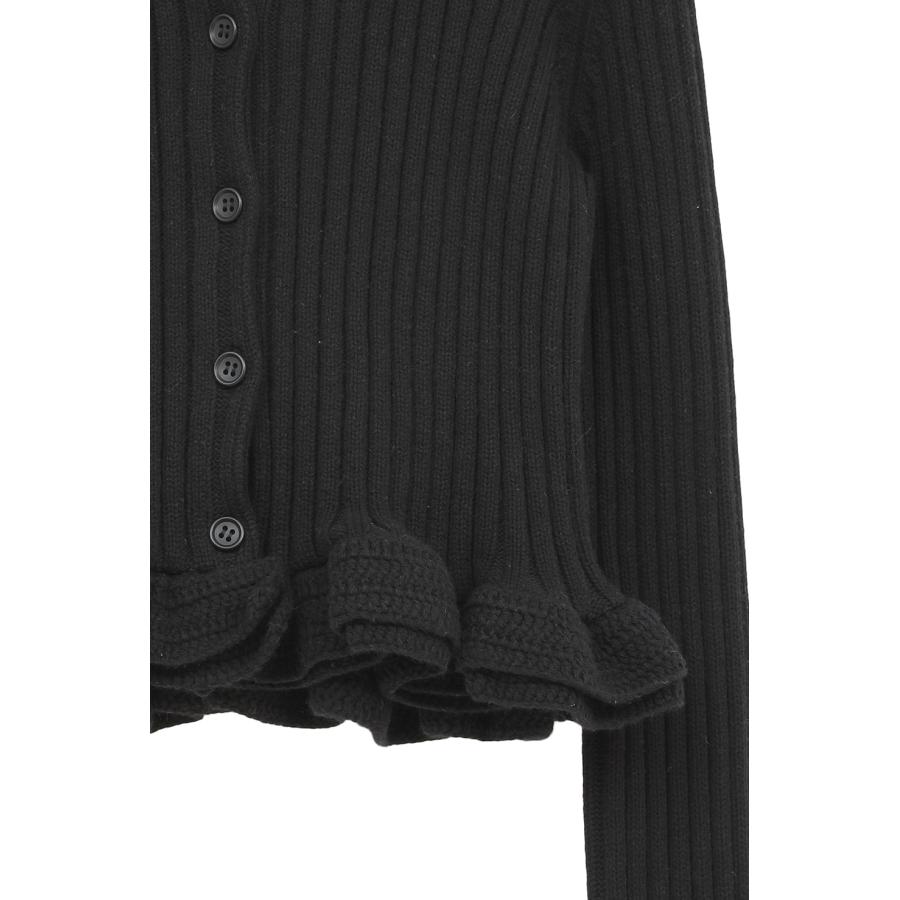 CLANE | クラネ】W FACE SHORT FRILLED KNIT TOPS ダブルフェイス