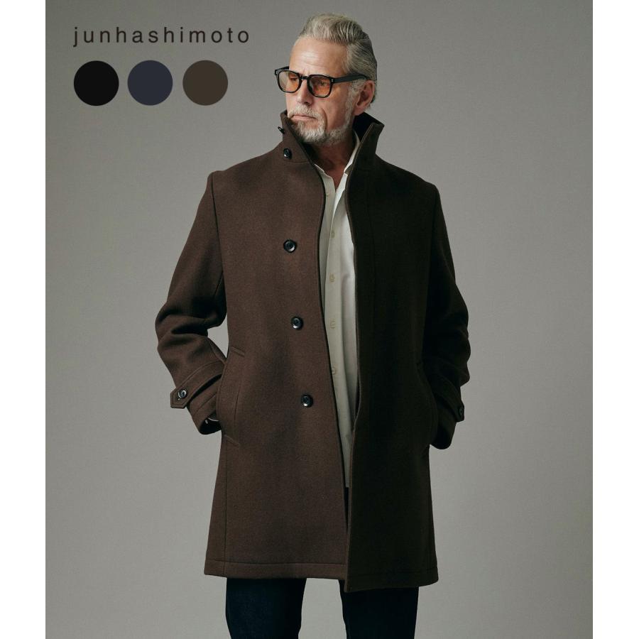 【junhashimoto|ジュンハシモト】STAND COLLAR COAT　スタンドカラーコート　アウター　ブラック　黒　メンズ　S　M　L　XL【1012520003】 | 