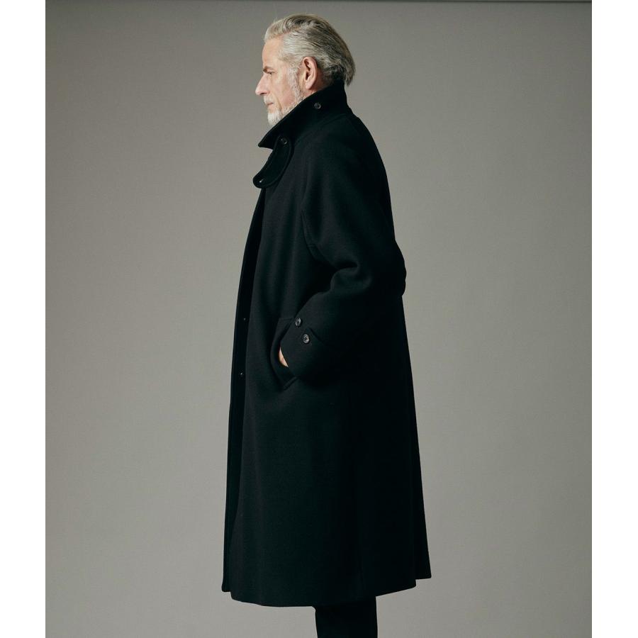 【junhashimoto|ジュンハシモト】MELTON BAL COLLAR COAT　コート　アウター　ブラック　黒　メンズ　M　L　XL【1012520006】 |  | 01