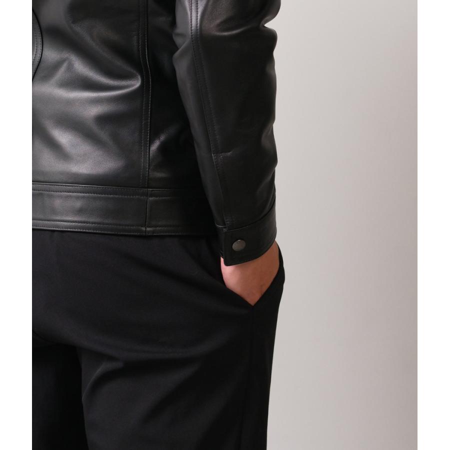 美品　AZ ジュンハシモト　ラムレザー ダウンジャケット　肉厚　XL ブラック 美品 AZ ジュンハシモト ラムレザー ダウンジャケット 肉厚 XL