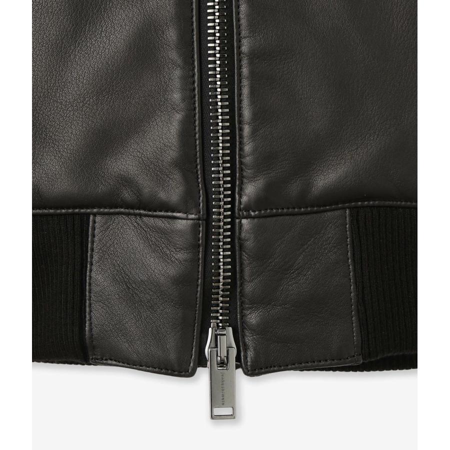 【junhashimoto｜ジュンハシモト】LEATHER MA-1　レザージャケット　アウター　ブラック　ダークブラウン　S　M　L　XL　メンズ【1022520004】 |  | 10