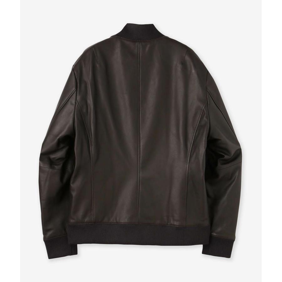 【junhashimoto｜ジュンハシモト】LEATHER MA-1　レザージャケット　アウター　ブラック　ダークブラウン　S　M　L　XL　メンズ【1022520004】 |  | 05