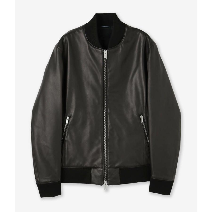 【junhashimoto｜ジュンハシモト】LEATHER MA-1　レザージャケット　アウター　ブラック　ダークブラウン　S　M　L　XL　メンズ【1022520004】 |  | 06