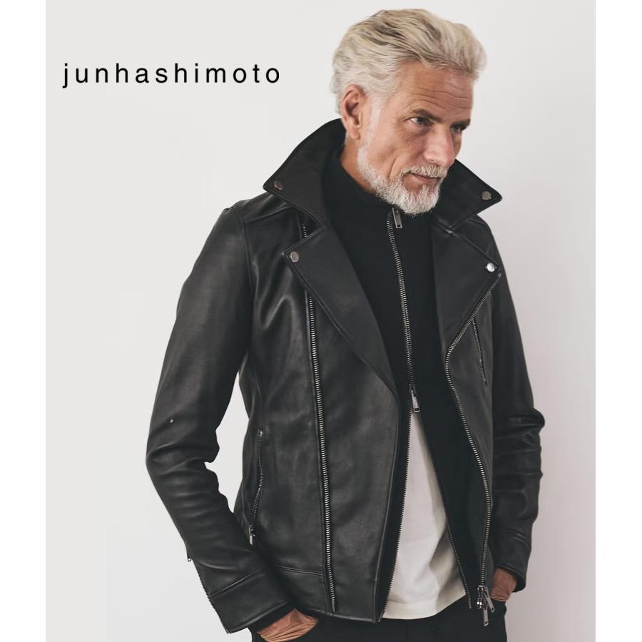 【junhashimoto｜ジュンハシモト】ダブルインナーライダース DOUBLE INNER RIDERS ブラック 羊革 快適 アウター ジャケット【1022620004】 | 