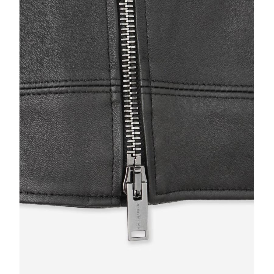 【junhashimoto｜ジュンハシモト】ダブルインナーライダース DOUBLE INNER RIDERS ブラック 羊革 快適 アウター ジャケット【1022620004】 |  | 11
