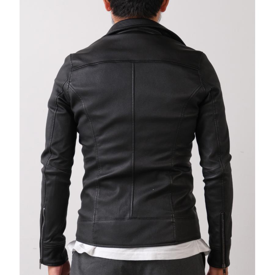 【junhashimoto｜ジュンハシモト】ダブルインナーライダース DOUBLE INNER RIDERS ブラック 羊革 快適 アウター ジャケット【1022620004】 |  | 16