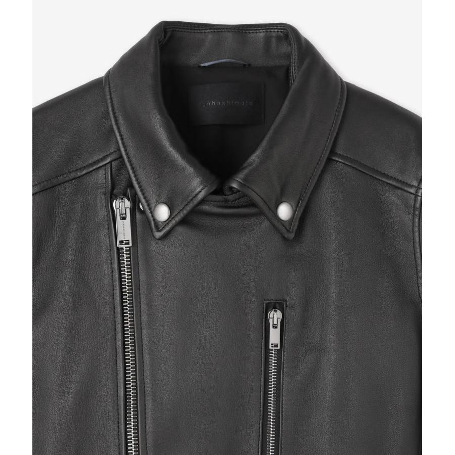 【junhashimoto｜ジュンハシモト】ダブルインナーライダース DOUBLE INNER RIDERS ブラック 羊革 快適 アウター ジャケット【1022620004】 |  | 06