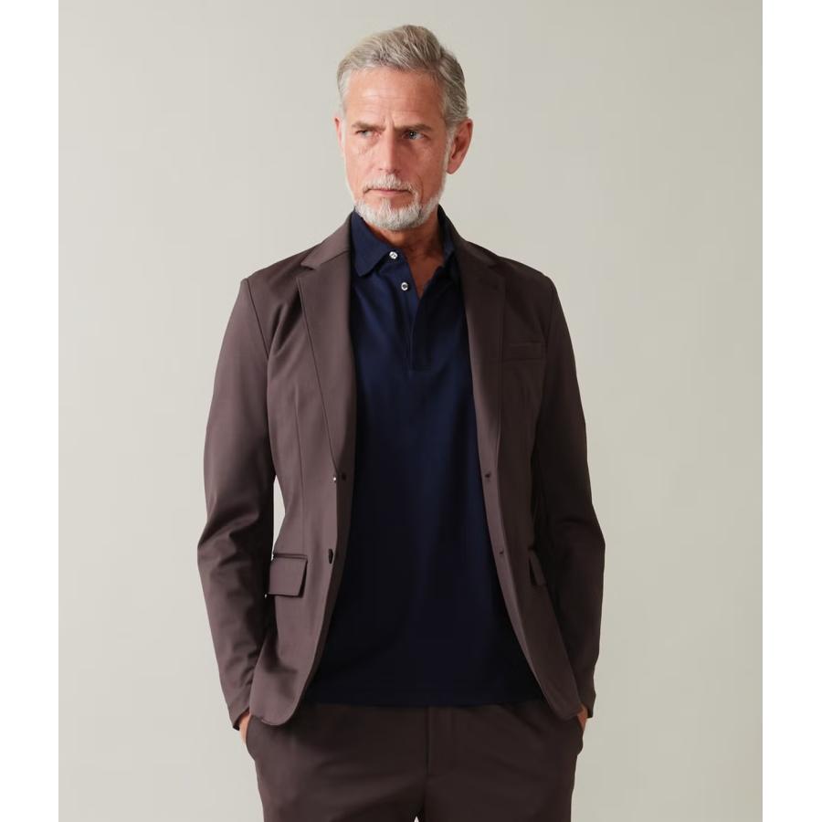 【junhashimoto｜ジュンハシモト】ノッチドラペルツーボタンジャケット NOTCHED LAPEL 2B JACKET カーキ ダークブラウン ナイロン セットアップ【1032620002】 | 