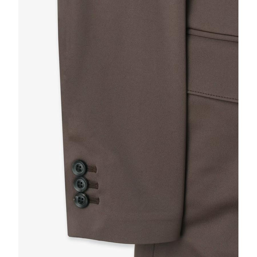 【junhashimoto｜ジュンハシモト】ノッチドラペルツーボタンジャケット NOTCHED LAPEL 2B JACKET カーキ ダークブラウン ナイロン セットアップ【1032620002】 |  | 12