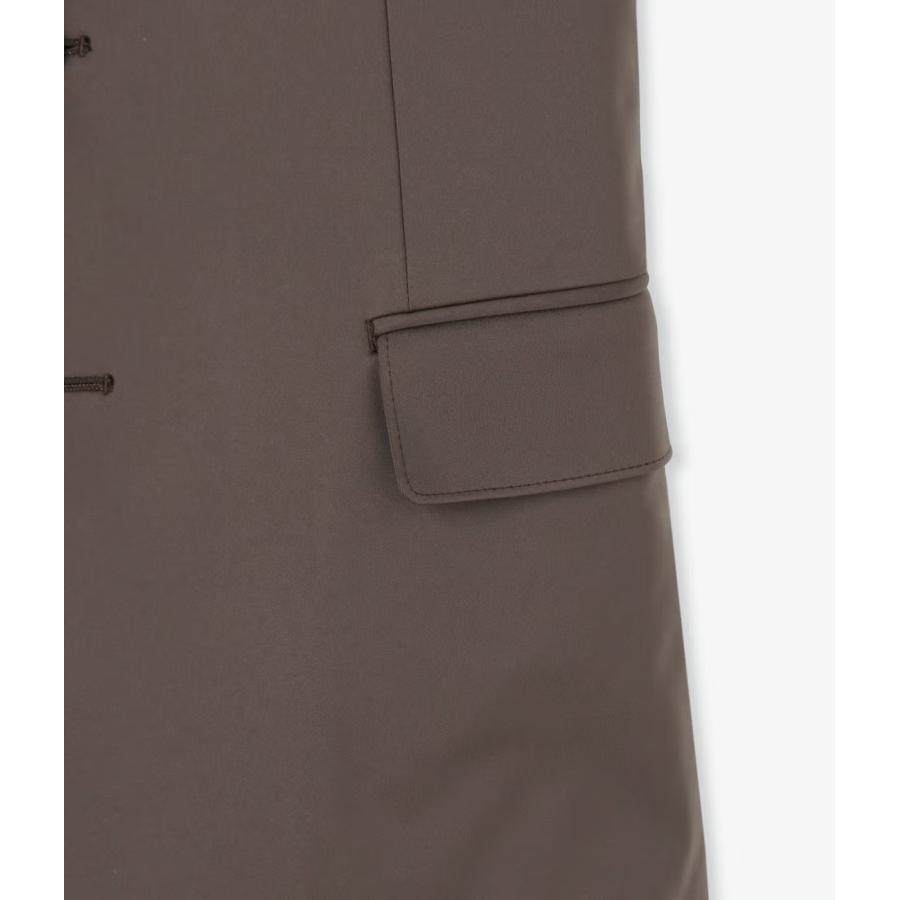 【junhashimoto｜ジュンハシモト】ノッチドラペルツーボタンジャケット NOTCHED LAPEL 2B JACKET カーキ ダークブラウン ナイロン セットアップ【1032620002】 |  | 18