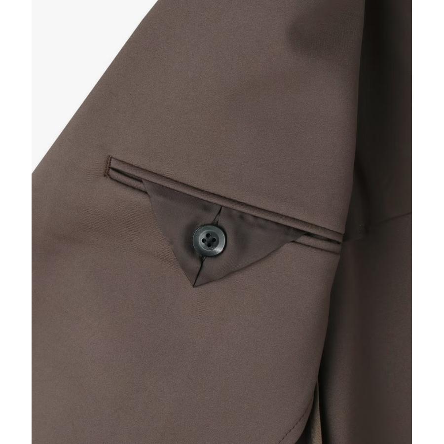 【junhashimoto｜ジュンハシモト】ノッチドラペルツーボタンジャケット NOTCHED LAPEL 2B JACKET カーキ ダークブラウン ナイロン セットアップ【1032620002】 |  | 20