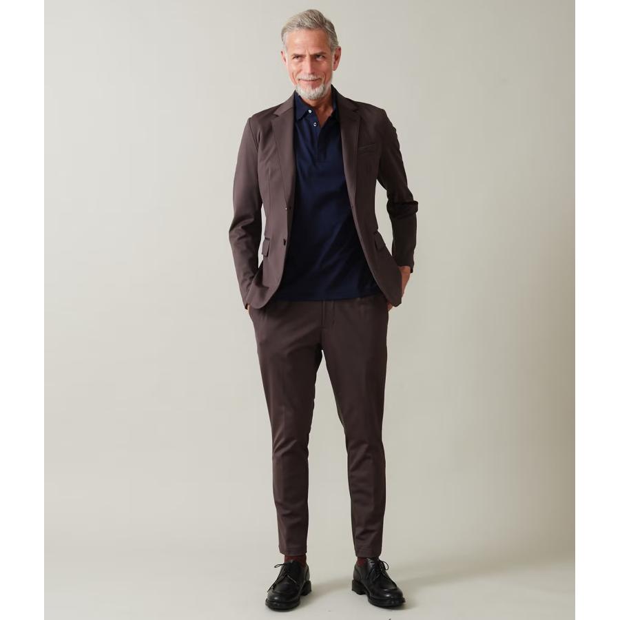 【junhashimoto｜ジュンハシモト】ノッチドラペルツーボタンジャケット NOTCHED LAPEL 2B JACKET カーキ ダークブラウン ナイロン セットアップ【1032620002】 |  | 04