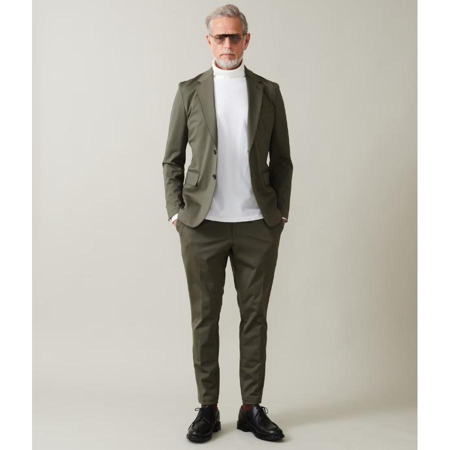 【junhashimoto｜ジュンハシモト】ノッチドラペルツーボタンジャケット NOTCHED LAPEL 2B JACKET カーキ ダークブラウン ナイロン セットアップ【1032620002】 |  | 06