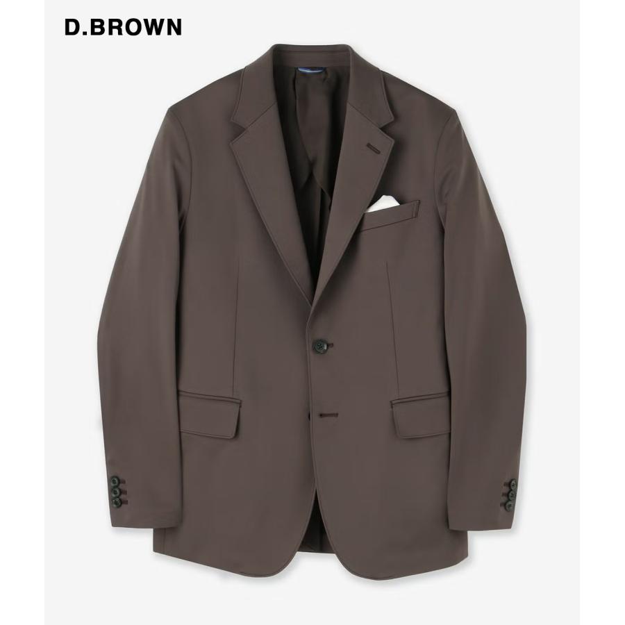 【junhashimoto｜ジュンハシモト】ノッチドラペルツーボタンジャケット NOTCHED LAPEL 2B JACKET カーキ ダークブラウン ナイロン セットアップ【1032620002】 |  | 09