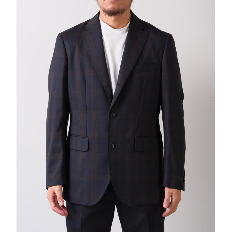 【junhashimoto｜ジュンハシモト】ライトジャケット 3-ROLL-2 LIGHT JACKET ブラウンチェック ウール 上品 快適 メンズ セットアップ ビジネス【1032620003】 |  | 17