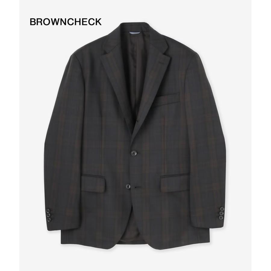 【junhashimoto｜ジュンハシモト】ライトジャケット 3-ROLL-2 LIGHT JACKET ブラウンチェック ウール 上品 快適 メンズ セットアップ ビジネス【1032620003】 |  | 08