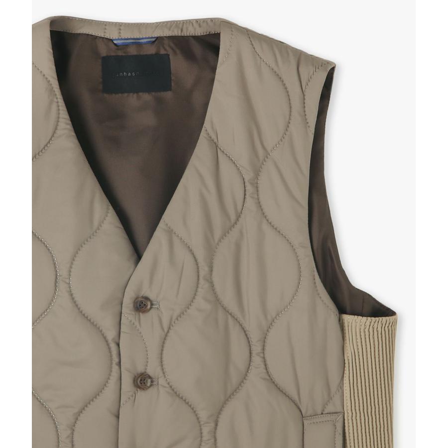 【junhashimoto|ジュンハシモト】QUILTING INNER VEST　ベスト　ジャケット　アウター　グレージュ　ブラック　メンズ　S　M　L　XL【1042520003】 |  | 08