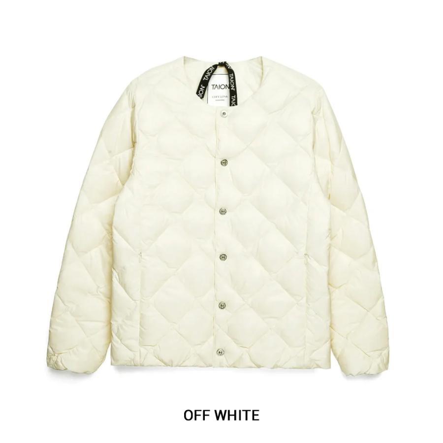 【TAION｜タイオン】CITY CREW NECK DOWN JACKET　クルーネックダウンジャケット　アウター　ブラック　ダークネイビー　オフホワイト　カーキ【104BCI】 |  | 11