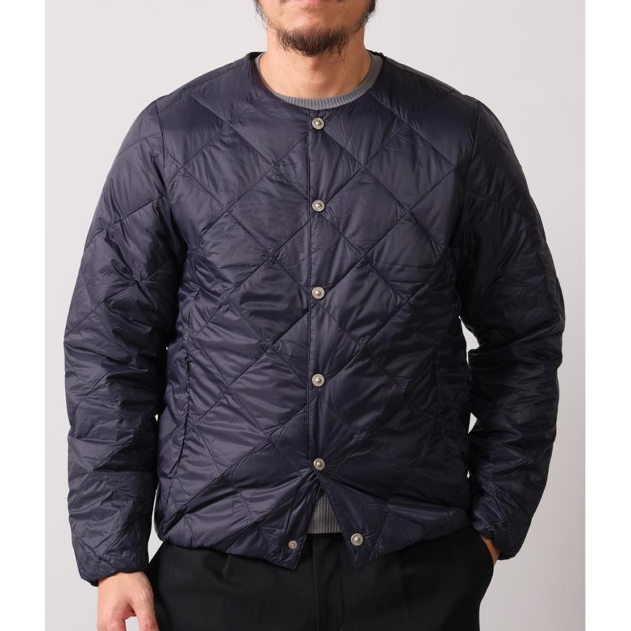 【TAION｜タイオン】CITY CREW NECK DOWN JACKET　クルーネックダウンジャケット　アウター　ブラック　ダークネイビー　オフホワイト　カーキ【104BCI】 |  | 05